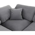 thumbnail image 5 of Meridian Furniture Comfy Grey Velvet 4-Pc. Modular Sectional, 5 of 16