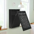 thumbnail image 2 of Giantex Folding Desk, Wall Mounted Fold Out Desk w/Storage Shelves & Hooks, Floating Corner Desk for Small Spaces, Black, 2 of 8