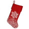 thumbnail image 1 of Knit Christmas Stockings, Large Rustic Cable Knit Stockings, 1 of 5