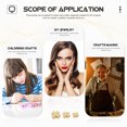 thumbnail image 4 of Miangastore 60pcs Smooth-surface Beads DIY Necklace Bracelet Spacer (Golden), 4 of 8