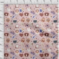 thumbnail image 4 of oneOone Viscose Chiffon Light Pink Salmon Fabric Tool Sewing Fabric By The Yard Printed Diy Clothing Sewing Supplies 42 Inch Wide, 4 of 6