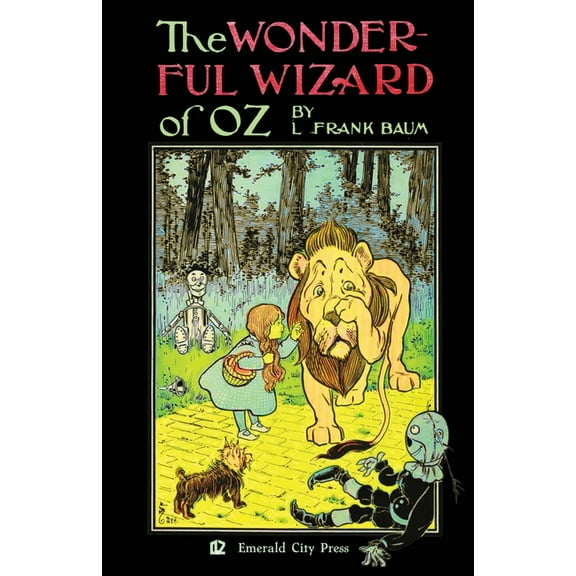 Wizard of Oz The Wonderful Wizard of Oz (Wicked Edition on Black Pages), Book 1, (Paperback)