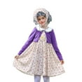 thumbnail image 6 of KAWELL 10 pcs Old Lady Costume for Kids,100 Days of School Costume Old Lady Wig for Girls, Granny Grandma Dress Up, 6 of 8