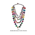 thumbnail image 3 of Retro Style Coconut Shell Necklace Multi Color Beaded Necklace for Decoration 3Pcs, 3 of 5