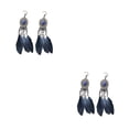 thumbnail image 3 of Minnieouse Pendientes bohemios, colgante de gota de agua de estilo colgante largo, 1 par, regalos de cumpleaños llamativos y ligeros para mujeres Armada 2Conjunto, 3 of 6