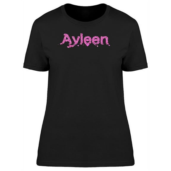 Ayleen Cute Pink Heart Name T-Shirt Women -Image by Shutterstock, Female XX-Large
