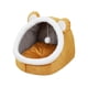 thumbnail image 5 of Cama cueva para gatos, camas para mascotas, tiendas de campaña con pelotas de juguete interactivas, nido, casa para perros antideslizante, muebles par , amarillos, L, 5 of 8