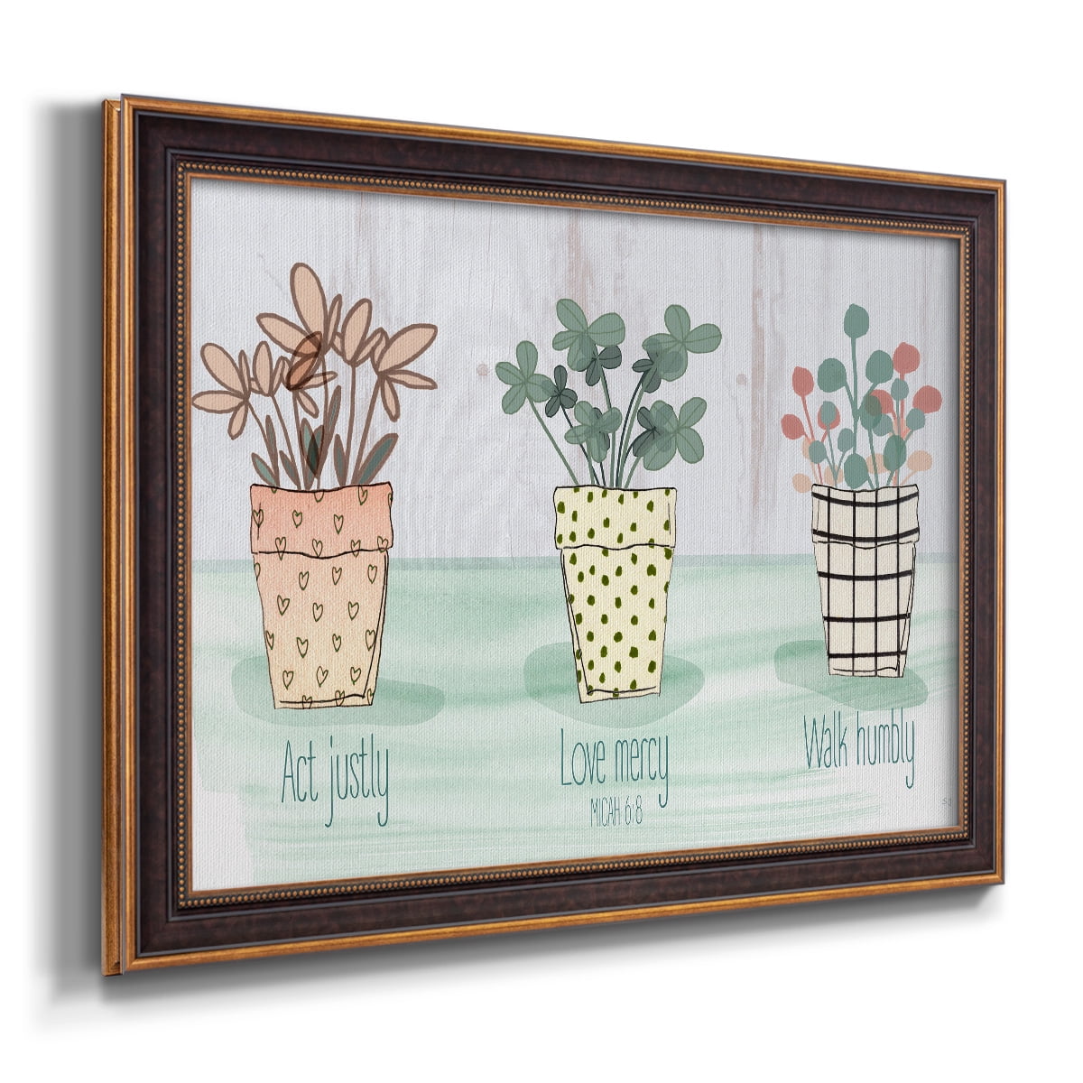 Act Justly Premium Framed Canvas- Ready to Hang