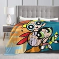 thumbnail image 4 of The Powerpuff Girls Bed Blanket Air Conditioner Quilt Ultra Soft Flannel Blanket All Season Fuzzy Blanket Reversible Fluffy Plush Blanket 50"X40", 4 of 8