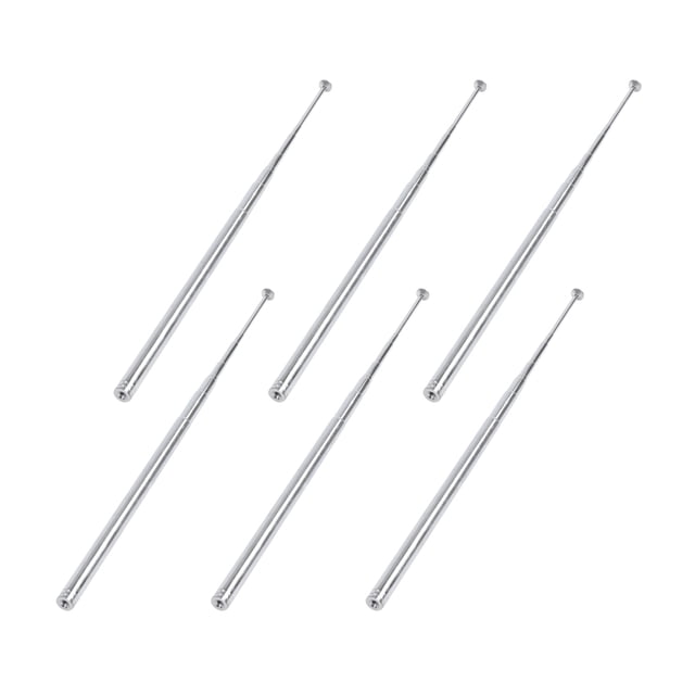 6X 115cm 10 Secciones Telescopico Antena para TV FM AM Radio