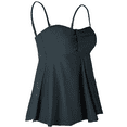 thumbnail image 3 of Hilor Women's Flyaway Tankini Top Bandeau Swimsuit Flowy Bathing Suit, 3 of 7