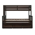 thumbnail image 5 of imerelez Twin-Over-Full Bunk Bed with Twin size Trundle , Separable Bunk Bed with Drawers for Bedroom - Espresso, 5 of 9