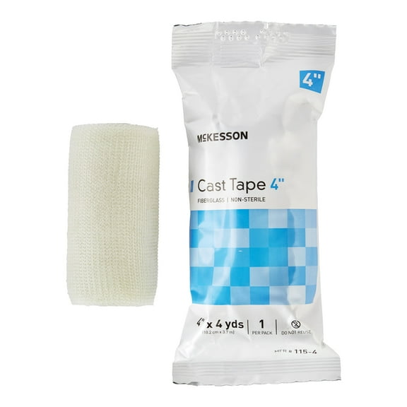 McKesson Cast Tape, Water-Activated Resin Casting Tape - White, 4 in x 12 ft, 1 Count, 10 Packs, 10 Total