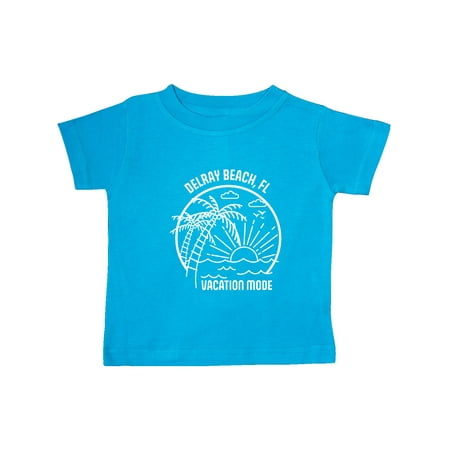 

Inktastic Summer Vacation Mode Delray Beach Florida Gift Baby Boy or Baby Girl T-Shirt