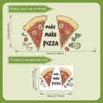 thumbnail image 4 of Adhesivos de pared, diseño de pizza, dibujos animados de comida, PVC, 30 x 40 cm, 4 of 4