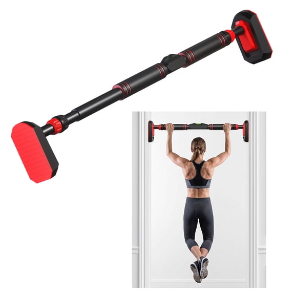 Behome Pull Up Bar for Doorway, Chin Up Bar with Adjustable Width (35.4"-47.2"), 881.8lbs Max Load & Non-slip Locking System, No Screws, No Drilling for Home Gym