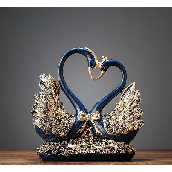 Swan-themed home decor items, creative living room TV cabinet, entryway decorations, housewarming gifts, ceramic ornaments.
