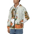 thumbnail image 3 of Honeii Gnome Holding A Pumpkin Print Hoodies for Men, Pullover & Full Zip, Breathable Zip up Hoodie, Sweatshirt-Small, 3 of 5