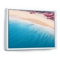 thumbnail image 3 of Designart "Aerial Majesty Tropical Beach Waves II" Oversized Beach Framed Wall Art - Coastal Beige Beach & Ocean Entryway Framed Wall Art Print, 3 of 7