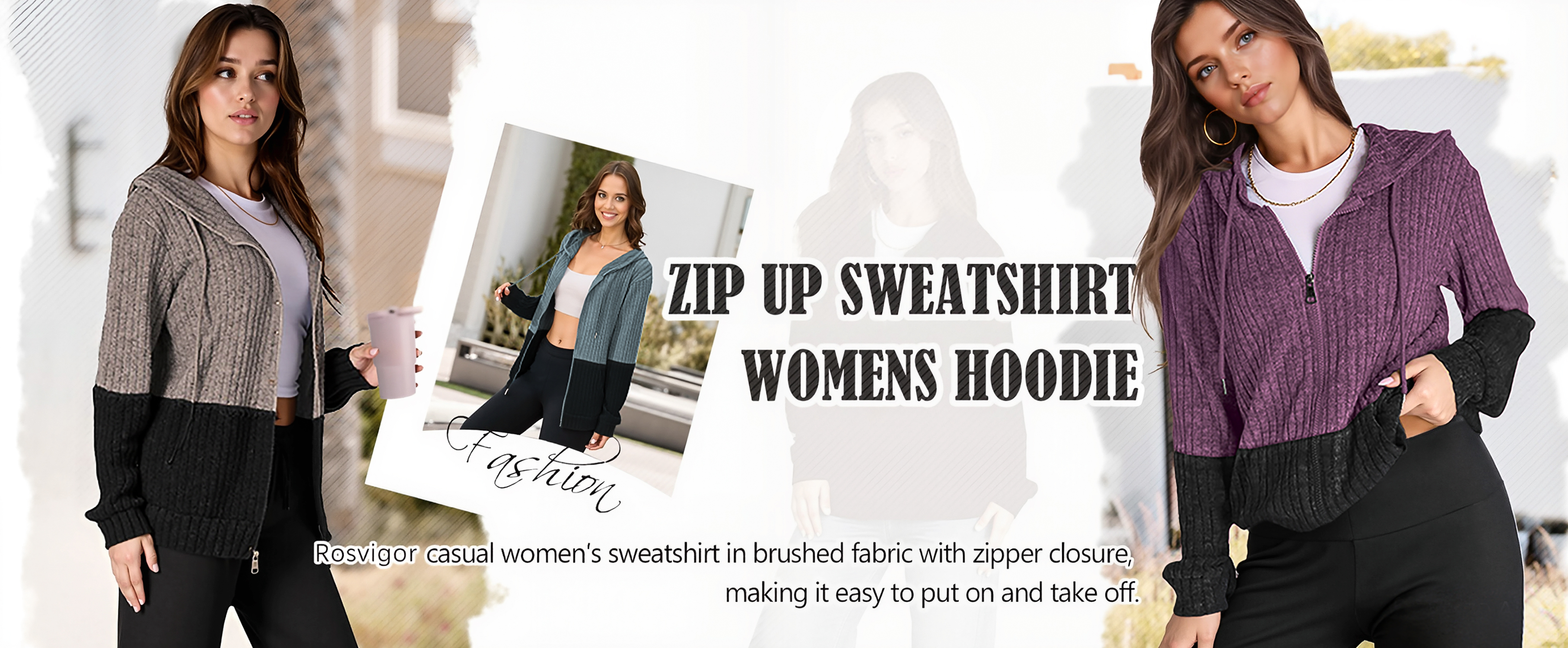 ROSVIGOR WOMENS OVERSIZED HOODIES LIGHTWEIGHT COLOR BLOCK SWEATSHIRTS FOR WOMEN CASUAL HOODED SHIRTS