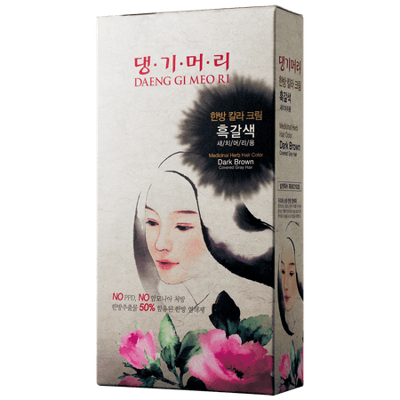 Daeng Gi Meo Ri Medicinal Herb Hair Color to cover gray hair (Dark