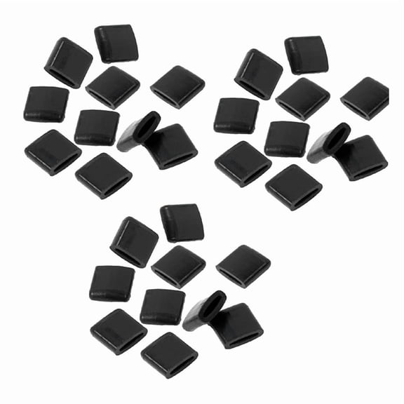 30pcs Square Corner Protector Air Fryer Parts Silica Gel Buffer Corner Protector Baking Tray Mat Kitchen Tool,30 * air fryer rubber bumpers,Black