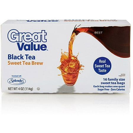 Great Value Sweet Tea Brew Black Bags 4 Oz 16 Count Great Value Sweet Tea Brew Black Bags 4 Oz 16 Count