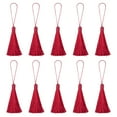 thumbnail image 1 of Unique Bargains 6.5' Silky Bookmark Tassels with Loop for DIY Craft Accessory, 20Pack Wine Red, 1 of 5