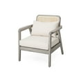 thumbnail image 2 of GDF Studio Jatas Outdoor Patio Club Chairs, Acacia Wood, Grey, 2 of 13