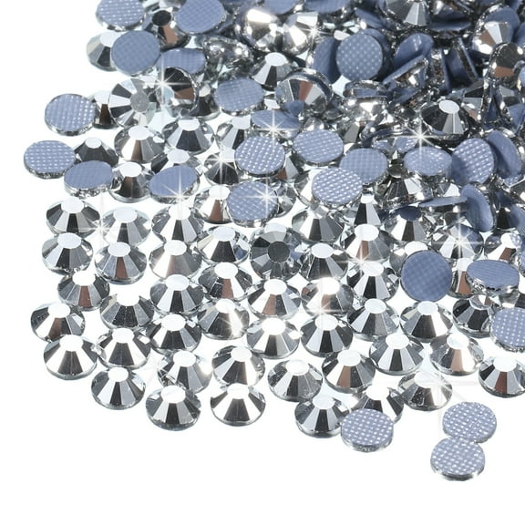 Uxcell 1440 Pcs Hotfix Rhinestones Flatback Crystal Glass Gems(SS12 3.2mm,Silver)