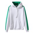 thumbnail image 2 of WREESH Men Pullover Raglan Long Sleeve Color Block Sweatshirt Casual Hooded Sweater Hoodie, 2 of 4