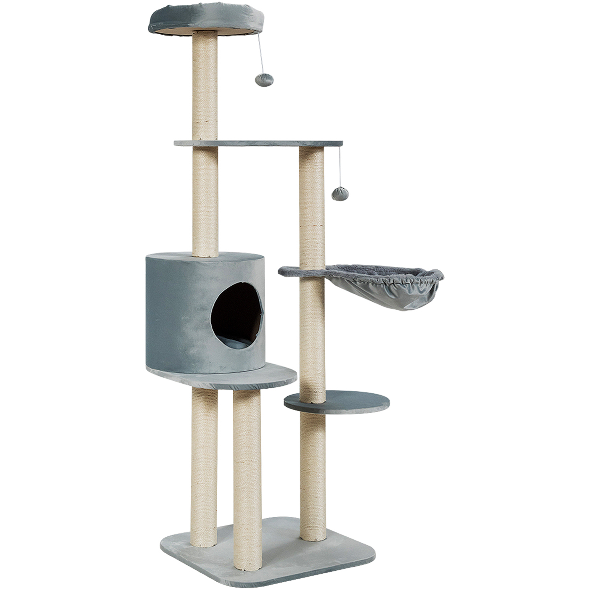 Topbuy MultiLevel Pet Cat Activity Tree Kitten Climbing Tower with
