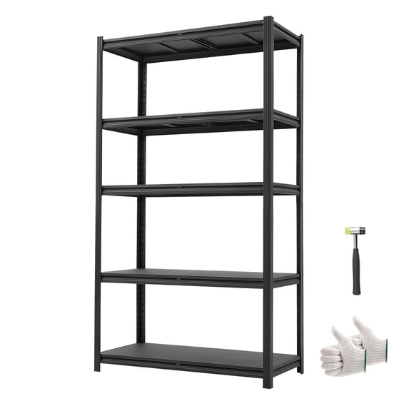 5 Tier Heavy Duty Storage Shelving Unit, 3000 lb Capacity Adjustable Metal Garage Rack for Warehouse Basement Kitchen and Utility Room