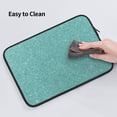 thumbnail image 5 of Pofeuu Teal Green Glitter Print Laptop Carrying Case,13-15-Inch Laptop and Tablet, Sleek Design, Durable and Water-Repellent Fabric, Business Casual or School-15 inch, 5 of 8