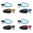 thumbnail image 1 of 1 Pair Motorcycle 7/8" 22mm Red Rear View Handle Bar End Side Rearview Mirrors, 1 of 10