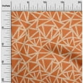 thumbnail image 2 of oneOone Cotton Cambric Orange Fabric Geometric Fabric For Sewing Printed Craft Fabric By The Yard 56 Inch Wide, 2 of 5