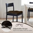 thumbnail image 6 of Chair Cushions for Dining Chairs, 17" x 17" Non-Slip Kitchen Chair Pads with Adjustable Ties, Memory Foam Indoor Chair Cushions for Dining Room, Chocolate (Pack of 2), 6 of 14