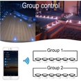 thumbnail image 4 of Kit de luces LED para cubierta, 10 piezas Φ1.22" WiFi Control de teléfono inteligente Bajo voltaje Empotrable RGBW Iluminación de cubierta Impermeable Exterior Patio Camino Escalera Decoración, NegroPaquete de 10 esquí esquí Gafas de esquí, 4 of 5
