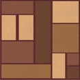 thumbnail image 1 of Ahgly Company Machine Washable Indoor Square Transitional Orange Area Rugs, 5' Square, 1 of 7