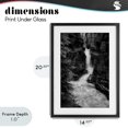 thumbnail image 4 of Stupell Industries Farmhouse Banff National Park Waterfall Black Framed Print Under Glass, 14 x 20, by Jon Evan, 4 of 8