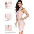 thumbnail image 5 of Halter Bandage Dresses for Women Mini Cocktail Dress Wedding Guest Dresses, 5 of 5