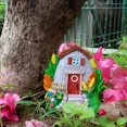 thumbnail image 4 of Pink Figuras de hadas en miniatura para puerta y ventana, escultura artística de elfo para el hogar y el jardín, 4 of 5