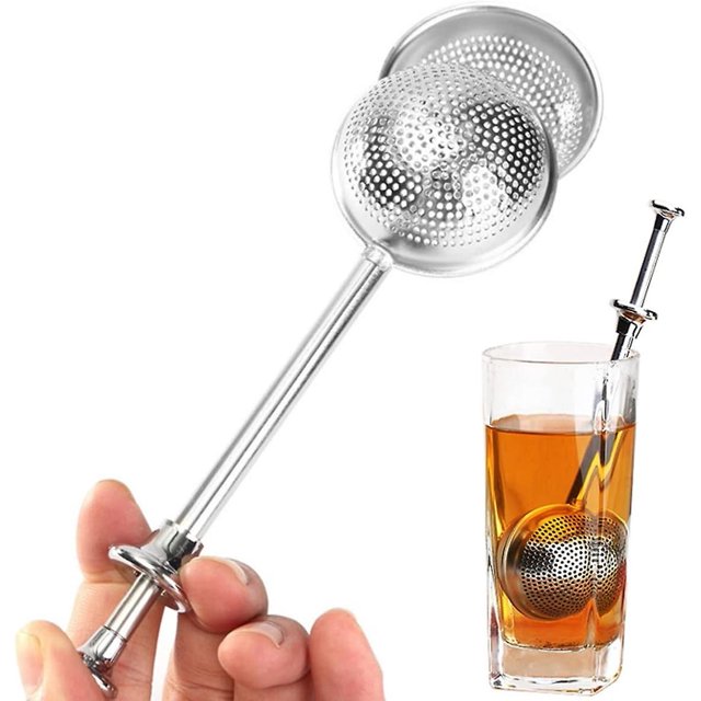 Infusor De Bolas De Té Para Té Suelto Colador De Té De Malla De Acero Inoxidable Té De Mango Largo Más Empinado Difusor De Intervalo De Té Reutilizable Filtro De Té Para Té De Hojas Sueltas