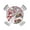 Gray, variant on nqOlkjepod Red Christmas Round Tablecloth, Fitted Table Cover with Elastic for 36"-44" Round Tables, Snowman Truck Xmas Balls Snowflake Table Cloth Outdoor Dinning Party Waterproof Tablecloths