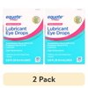 (2 pack) Equate, Lubricant Eye Drops, Preservative-Free, 0.1 oz., 30 Count