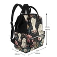 thumbnail image 2 of Disketp Vintage Sunflower Cow Mochila de Pañales de Gran Capacidad con Múltiples Bolsillos, Mochila de Viaje Multifuncional para Bebé, Unisex, Moderna y Resistente, 2 of 6