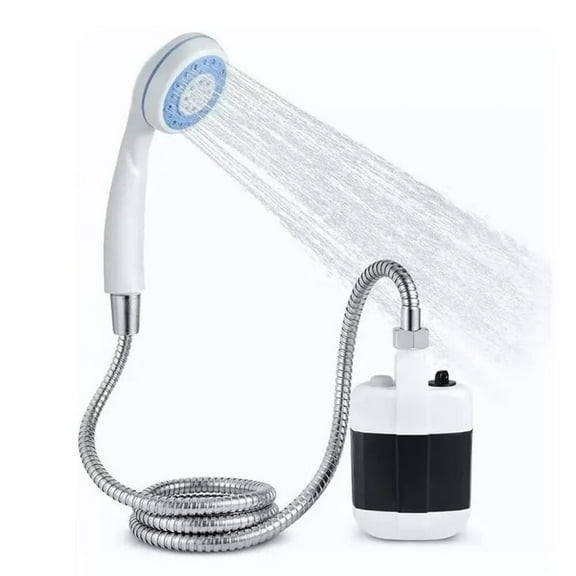 Portable Outdoor Shower with Shower Pump,2200mAh Battery Powered Camping Shower with 59.1Inch Hose,Water Saving,Camping Showerhead for Beach Hiking