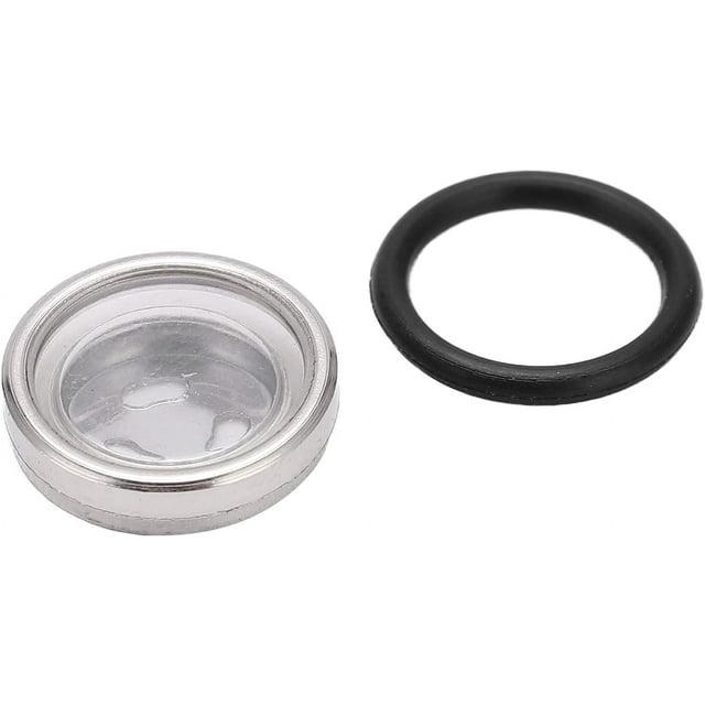 HUGFEGWE Brake Sight Glass, Motorcycle Brake Clutch Master Cylinder Reservoir Sight Glass Front Rear Universal Replacement(0.47in) CJB91-34973