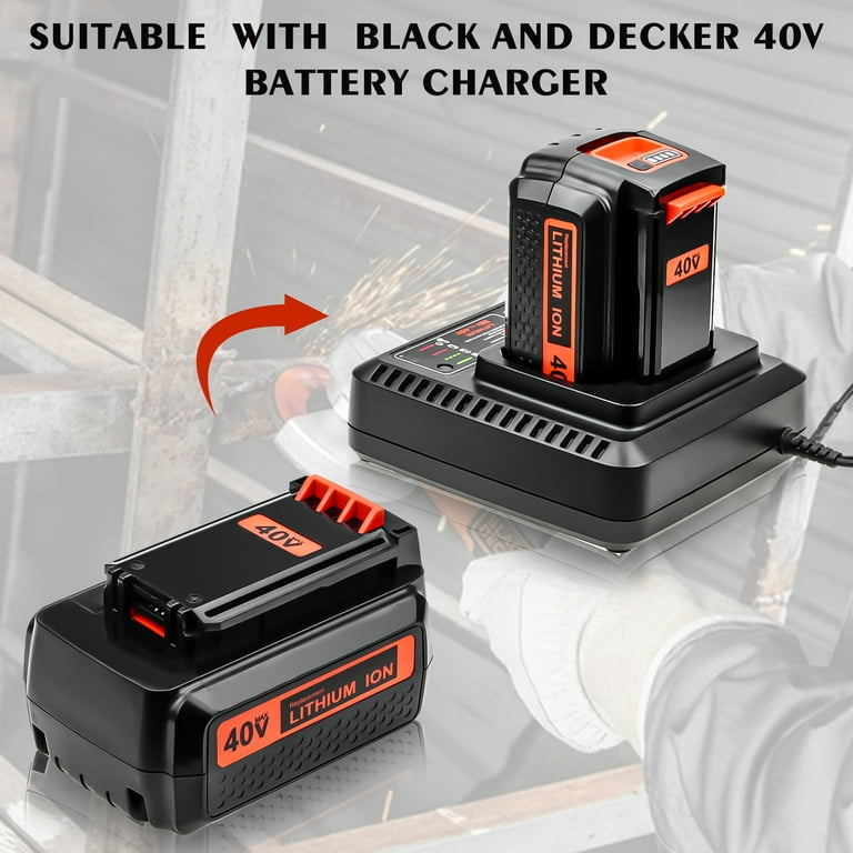 40 Volt for Black and Decker 40V 3.0Ah Max Lithium Battery LBX2040 LBXR36  LSW36
