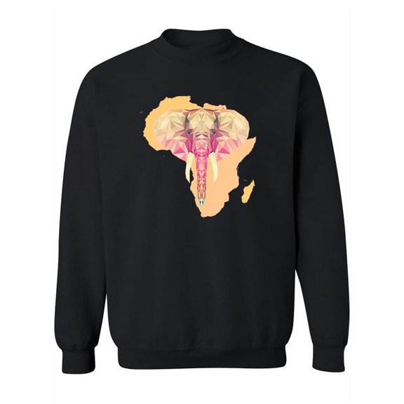 Watercolor Elephant Head  Sweatshirt Women -Image by Shutterstock, Female XX-Large